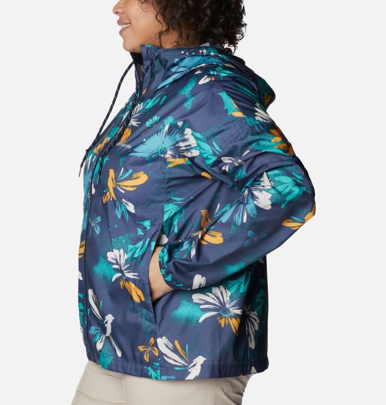 Women's Columbia Flash Challenger Novelty Windbreaker Jackets Flower | Plus Size CA-M06C5